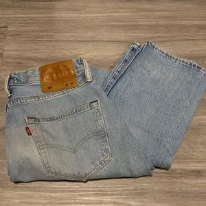 Mens Levi’s 501 Light Blue Fade Wash 29x32